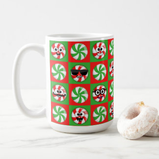 Weihnachtskandies Faces Kaffeetasse