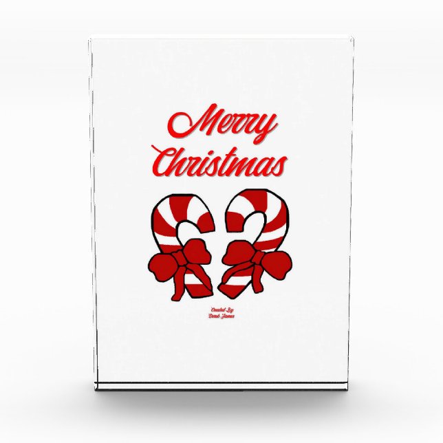 Weihnachtskandinchen Vertikales Foto Block (Vorderseite)