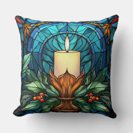 Weihnachtskandle Hartglas Kissen