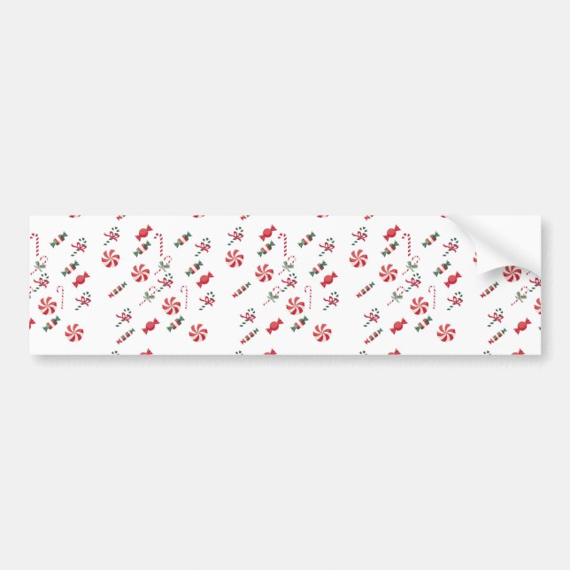 Weihnachtskandy Autoaufkleber (Vorne)