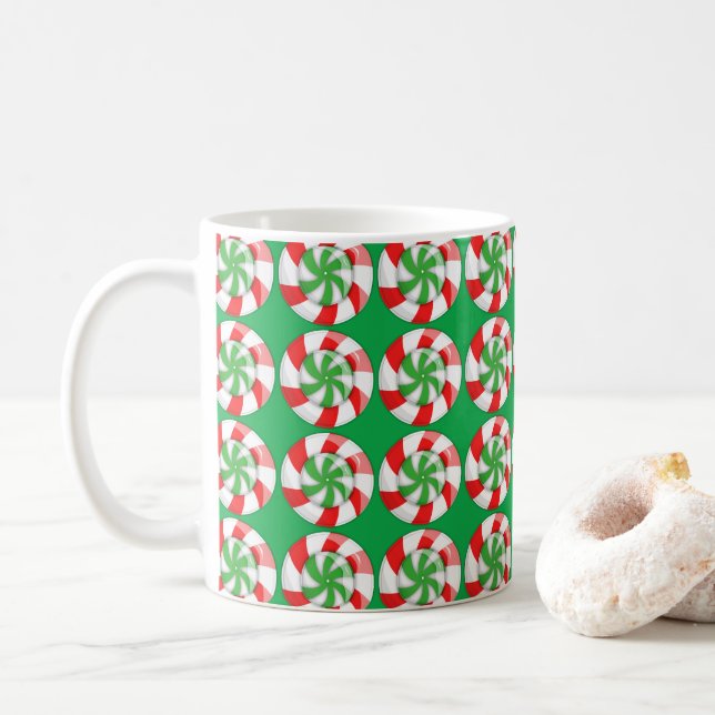 Weihnachtskandy Kaffeetasse (Mit Donut)