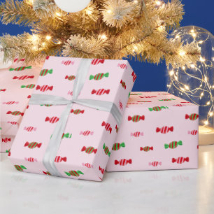 Weihnachtskandy Pattern Geschenkpapier
