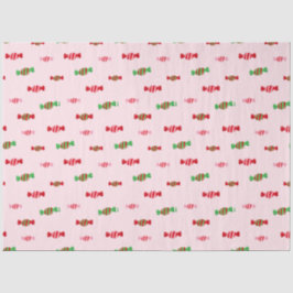 Weihnachtskandy Pattern Seidenpapier