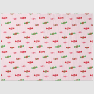Weihnachtskandy Pattern Seidenpapier