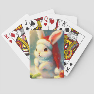 Weihnachtskaninchen (2) spielkarten