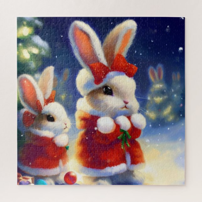 Weihnachtskaninchen (3) (Vertikal)
