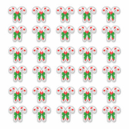 Weihnachtskaninchen 30 pro Blatt Aufkleber