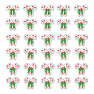 Weihnachtskaninchen 30 pro Blatt Aufkleber