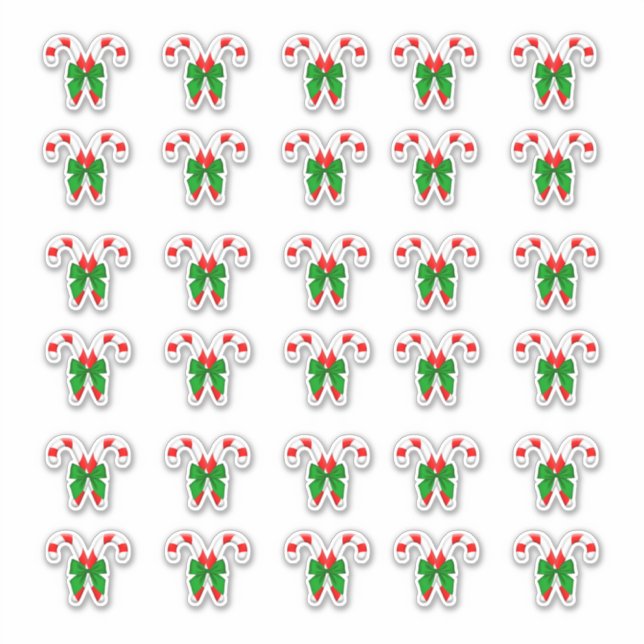 Weihnachtskaninchen 30 pro Blatt Aufkleber (Vorderseite)