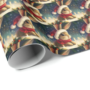 Weihnachtskaninchen 4 geschenkpapier