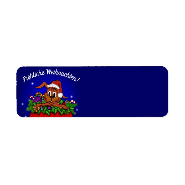 Weihnachtskaninchen , Fröhliche Weihnachten! (Vorne)