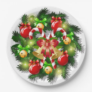Weihnachtskaninchen Teller