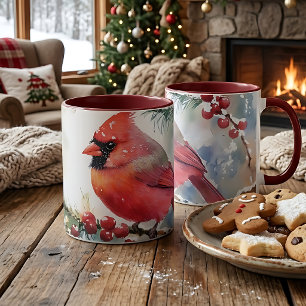 Weihnachtskardinal Tasse