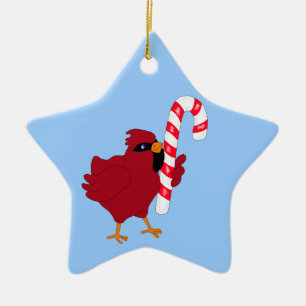 WeihnachtsKardinals-Verzierung Keramikornament