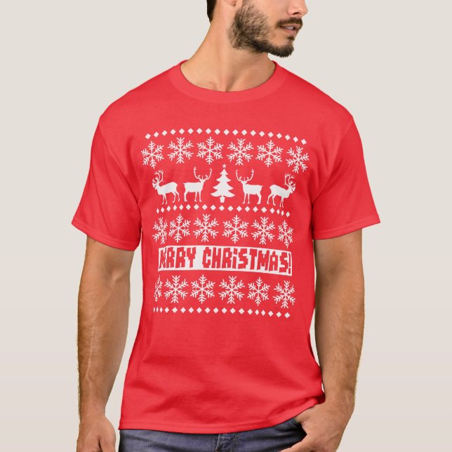 Weihnachtskaribu T-Shirt (Vorderseite)