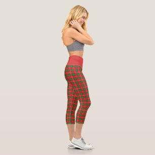 Weihnachtskariert 6 capri leggings