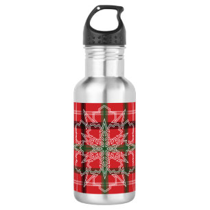 Weihnachtskariert Edelstahlflasche