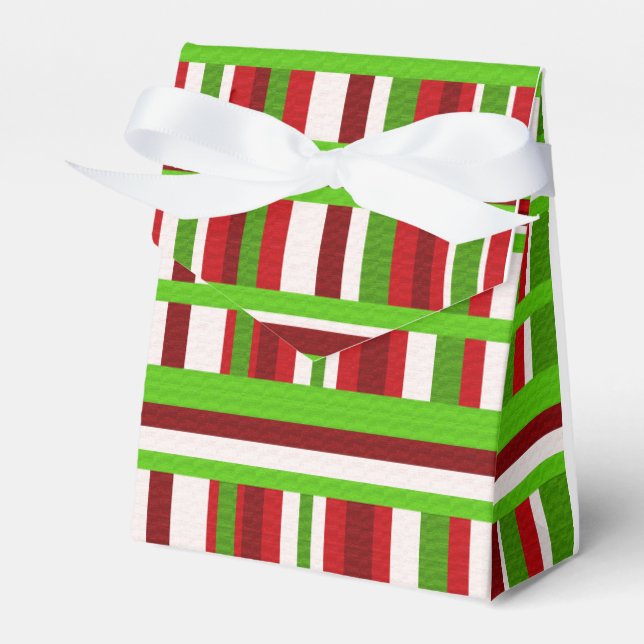 WeihnachtsKariert Geschenkschachtel (Vorderseite)