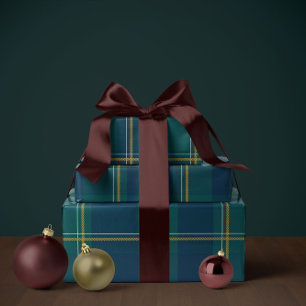 Weihnachtskariert klassisch einfach geschenkpapier