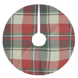 WeihnachtsKariert Polyester Weihnachtsbaumdecke