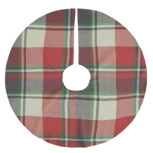 WeihnachtsKariert Polyester Weihnachtsbaumdecke