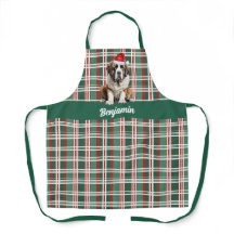 Weihnachtskariert Saint Bernard Weihnachtsmann-Hun