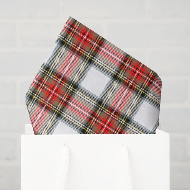 Weihnachtskariert Seidenpapier (Geschenktüte)