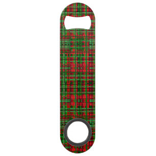 Weihnachtskarierter Tartan Speed Flaschenöffner