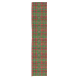 Weihnachtskarierter Tartan-Tabellenläufer Kurzer Tischläufer