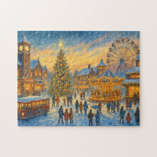 Weihnachtskarneval Stadt Winterdorf (Horizontal)