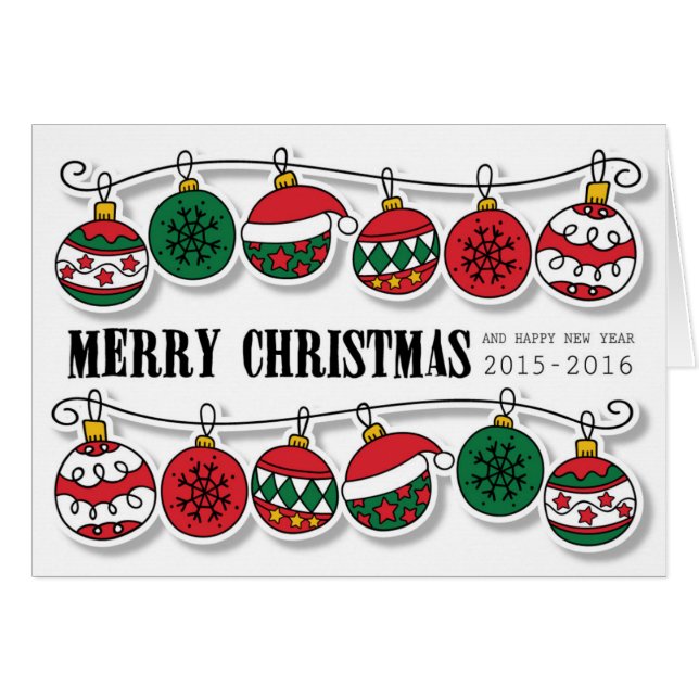 WEIHNACHTSkarte (Vorderseite (Horizontal))