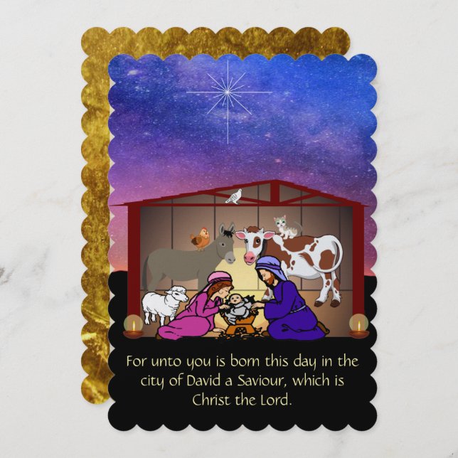 Weihnachtskarte (Vorne/Hinten)