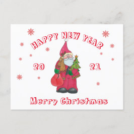 Weihnachtskarte 2021 ankündigungspostkarte