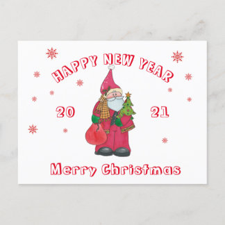 Weihnachtskarte 2021 ankündigungspostkarte