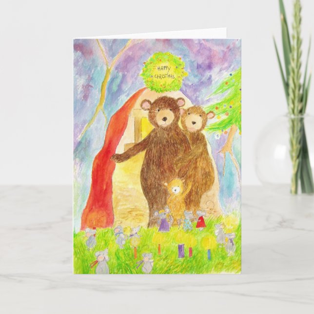 Weihnachtskarte 3 feiertagskarte (Vorderseite)