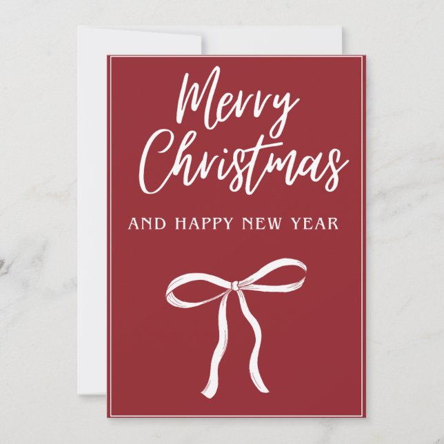 Weihnachtskarte am liebsten feiertagskarte (Vorderseite)