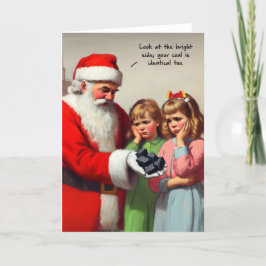 Weihnachtskarte - Auf der unheilvollen Liste Feiertagskarte