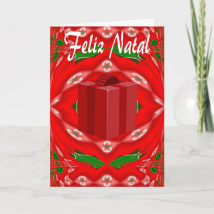 Weihnachtskarte auf portugiesisch feiertagskarte