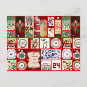 Weihnachtskarte aus der Vergangenheit Postkarte