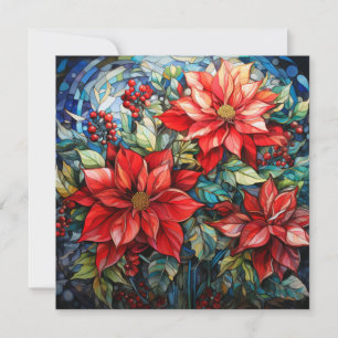 Weihnachtskarte aus verkettetem Glas Feiertagskarte