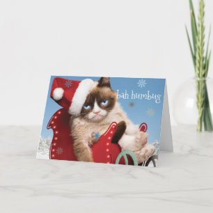 Weihnachtskarte - Bah Humbug Feiertagskarte