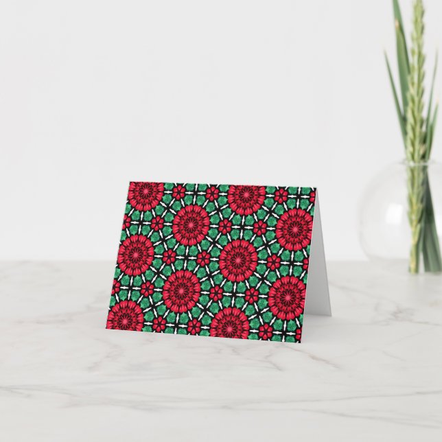 Weihnachtskarte Blume Feiertagskarte (Vorderseite)