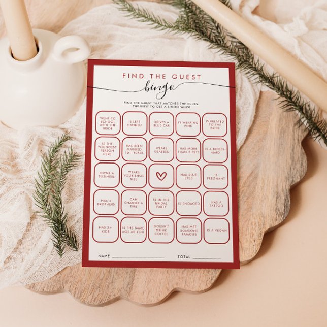 Weihnachtskarte Brautparty Bingo Einladung (Von Creator hochgeladen)