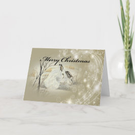 Weihnachtskarte Bunnies/Kaninchen, Umschläge inbeg Feiertagskarte
