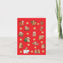 Weihnachtskarte, Carte de Noël, Frohe Weihnachten