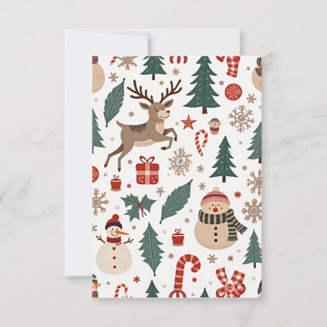 Weihnachtskarte Dankeskarte (Vorderseite)