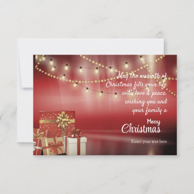 Weihnachtskarte Dankeskarte (Vorderseite)