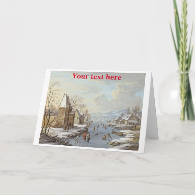 Weihnachtskarte Dankeskarte (Vorderseite)