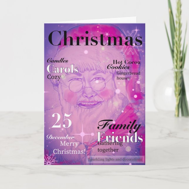 Weihnachtskarte Dankeskarte (Vorderseite)