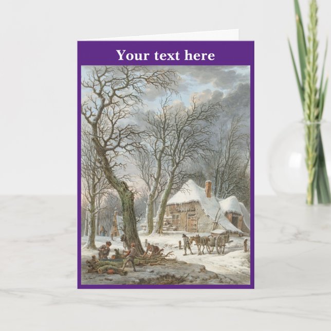 Weihnachtskarte Dankeskarte (Vorderseite)